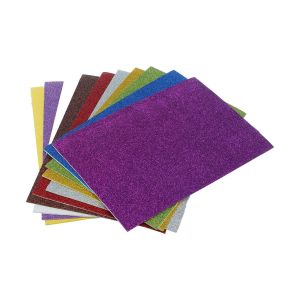 A4 Glitter Foam Sheets, Multicolor