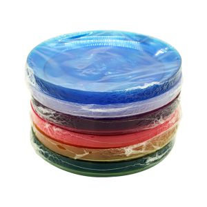 Foam Platters Pack of 12, Multicolor