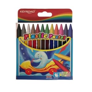 Wax crayons keyroad hexagonal 12pcs, Multicolor