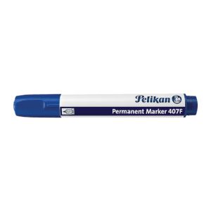 علبة أقلام ماركر دائمة بطرف دائري من بيليكان - 10 قطع - أزرق