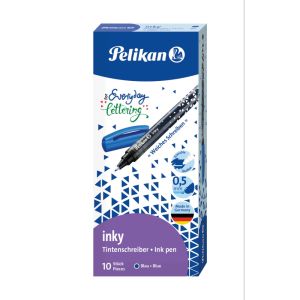 Pelikan Inky Fibre-Tip Pen - Blue 12 Pcs Box
