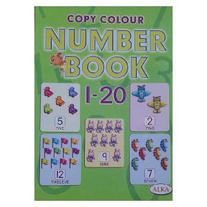 Copy Colour Number Book 1-20