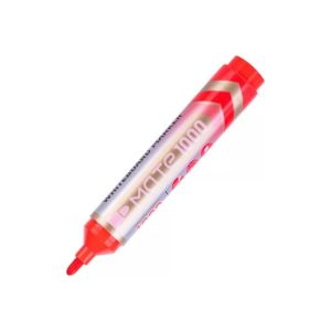 Deli whiteboard pen, red with a rounded tip, larger size