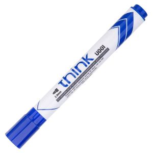 Deli Whiteboard Pen, Round Tip, 2 Mm, Blue