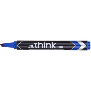 ديلي قلم ماركر دائم، 1.5 مل، أزرق، طرف مشطوف، EU10130