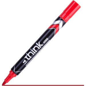 Deli Think 1.5 mm Permanent Marker, Red
