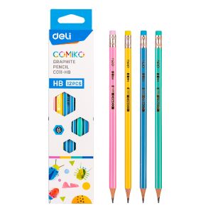 Deli Comiko Pencil 12 Pieces Hb -EC011-HB