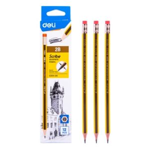 Deli Pencil -12 Pieces 2b -EC004-2B