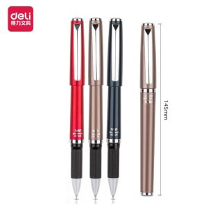 Deli Gel Pen 0.1mm-Black- S72