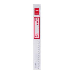 Deli Transparent Ruler 30 cm -E6230