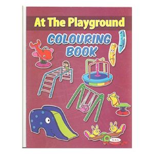 at The Playground(Colouring  Book For Children)