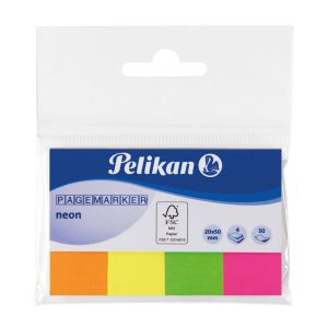 Pelikan Page Marker  N130 20x50mm 4 X50 Sheets Neon Color