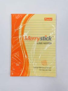 yellow colored 6*8 lined post it