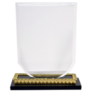 Glass Crystal 17 cm Trophy, Transparent