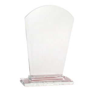 Glass Crystal Trophy Transparent, Different sizes