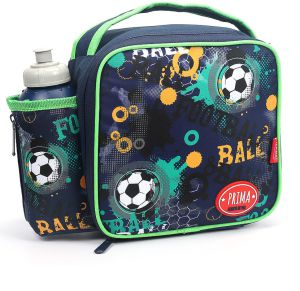 Prima Football Lunch Bags with Water Bottle for Boys