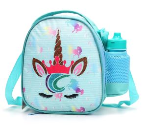 Prima Lunch Bags with Water Bottles for Girls, Baby Blue