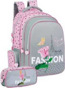 Prima Backpack for Girls with Free Pencil Case-Fashion-18 Inch