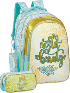 Prima Backpack for Girls with Free Pencil Case-18 Inch