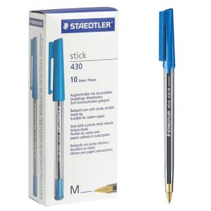 staedtler set of 10 blue pens