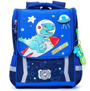 Eazy Kids School Bag Dino in Space - Blue