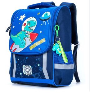 Eazy Kids School Bag Dino in Space - Blue