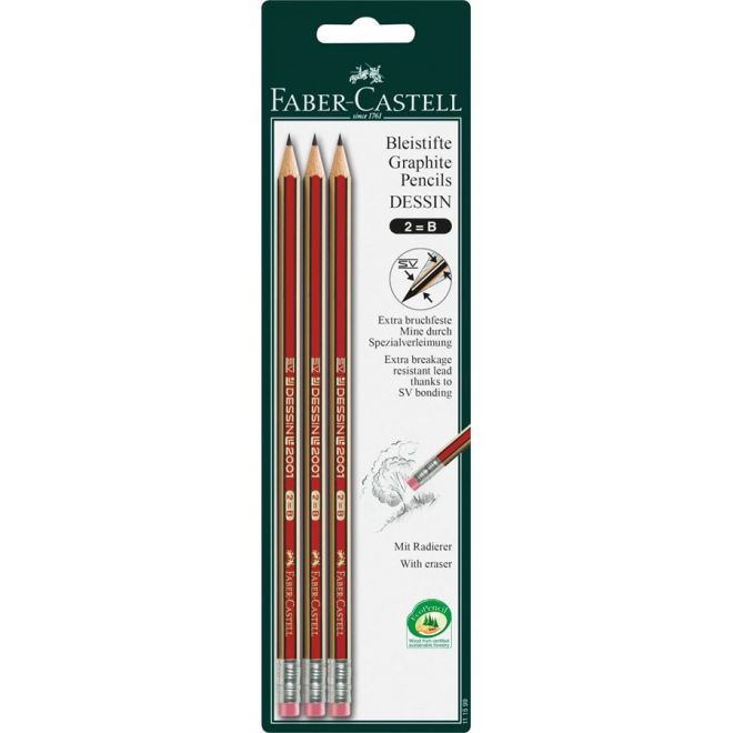 Faber-Castell Pencil Ink Eraser 12pcs