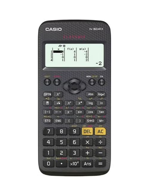 Casio Calculator (FX-82ARX-W-DH) Scientific, Black