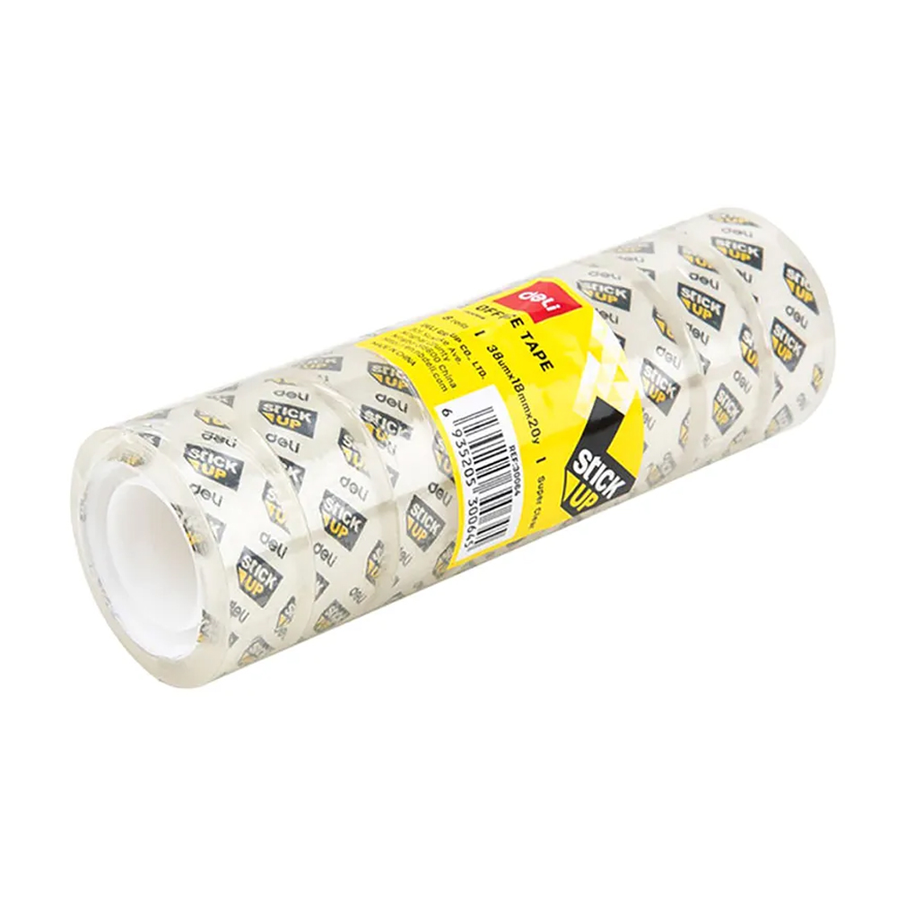 Deli Clear Office Tape,18 ml ,20 meters, 8 Rolls,E30064