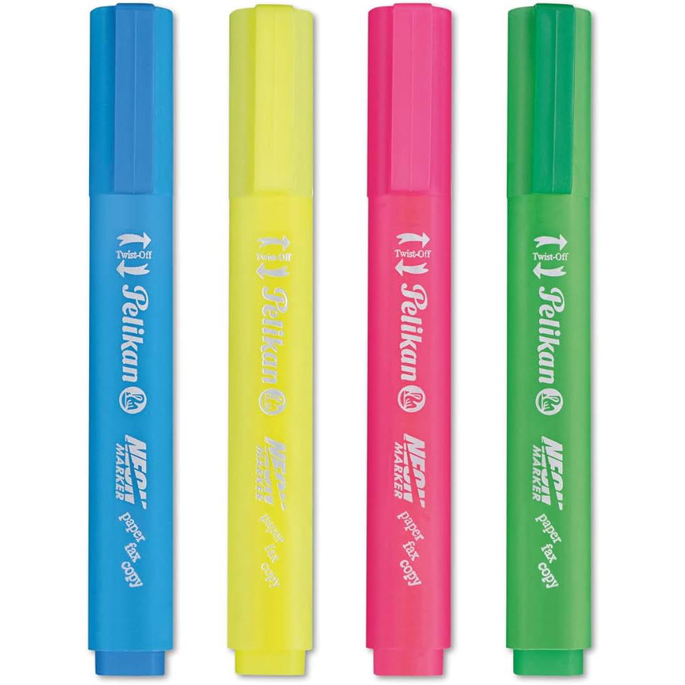 Pelikan Neon Marker 4 Colors 438/4 Asstd