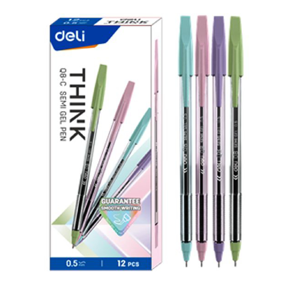 Deli Pen Blue - Box 12 Pieces - 0.5 Mm