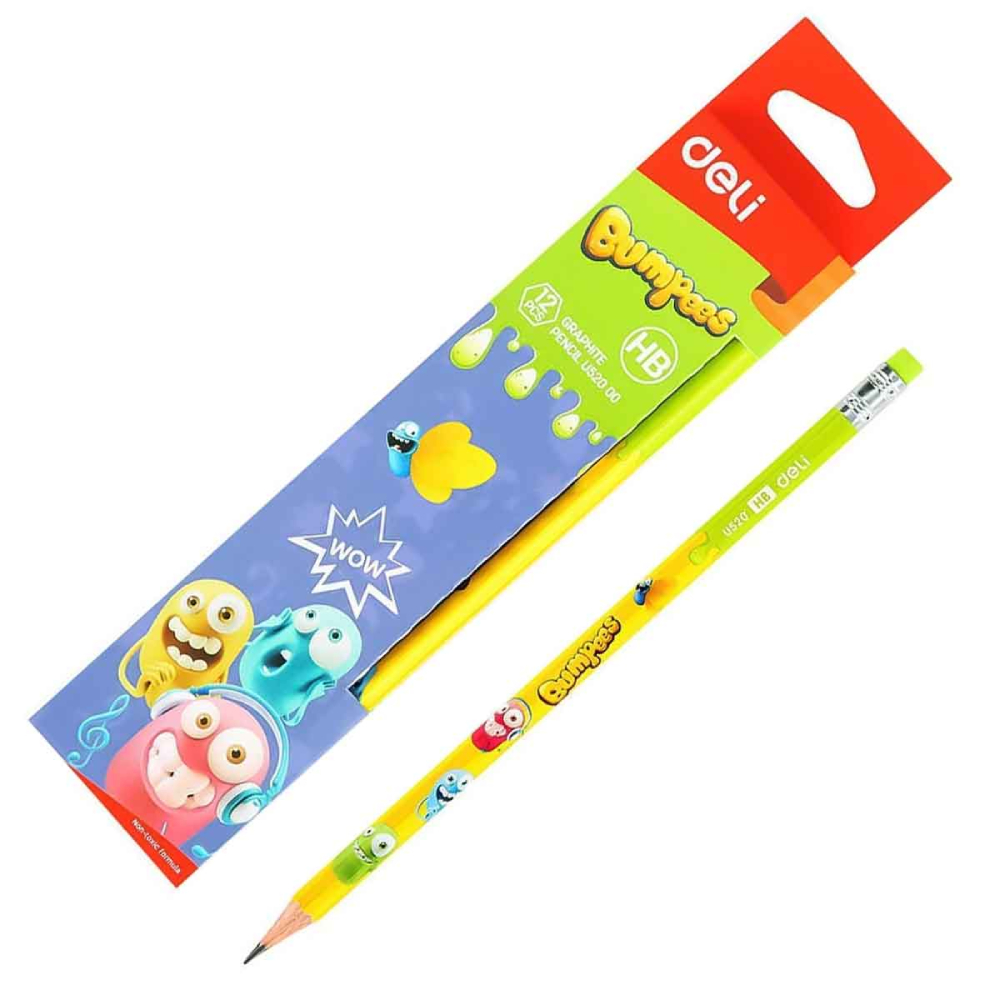 Deli Bumpees Pencil 12 Pieces Hb -Eu52200