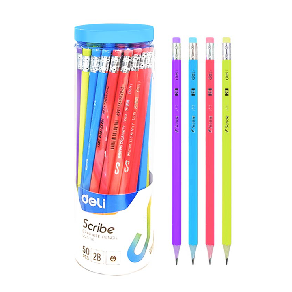 Deli Scribe Pencil 50 Pieces 2b -EU51006