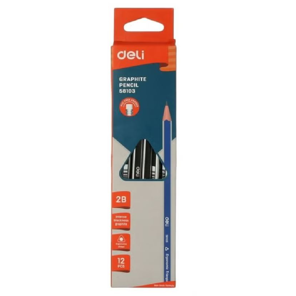 Deli Pencil -12 Pieces 2b -E58103