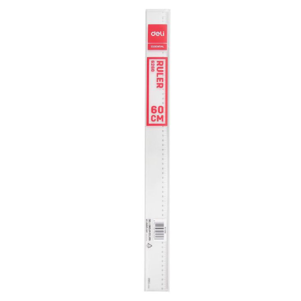 Deli Ruler Transparent- 60 Cm -E6260