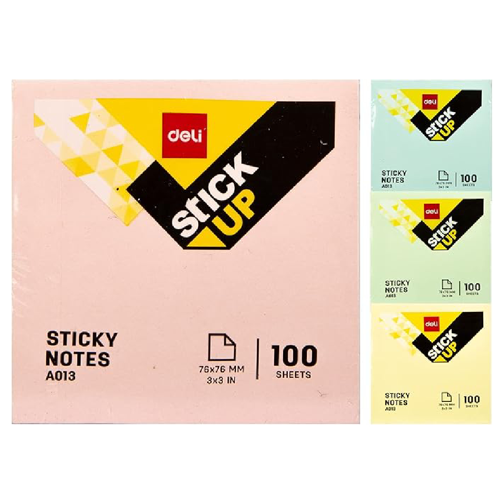 Deli Sticky Note ,3*3, 100 Sheets,EA01303