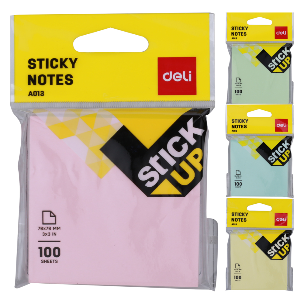 Deli Sticky Note ,3*3, 100Sheets,EA01302