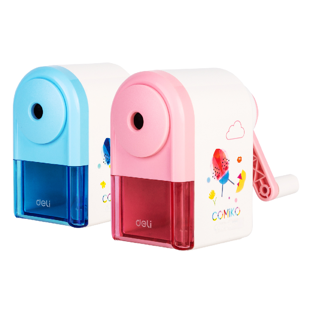 Deli rotary pencil sharpener, 8mm, Assorted colors-E0641S