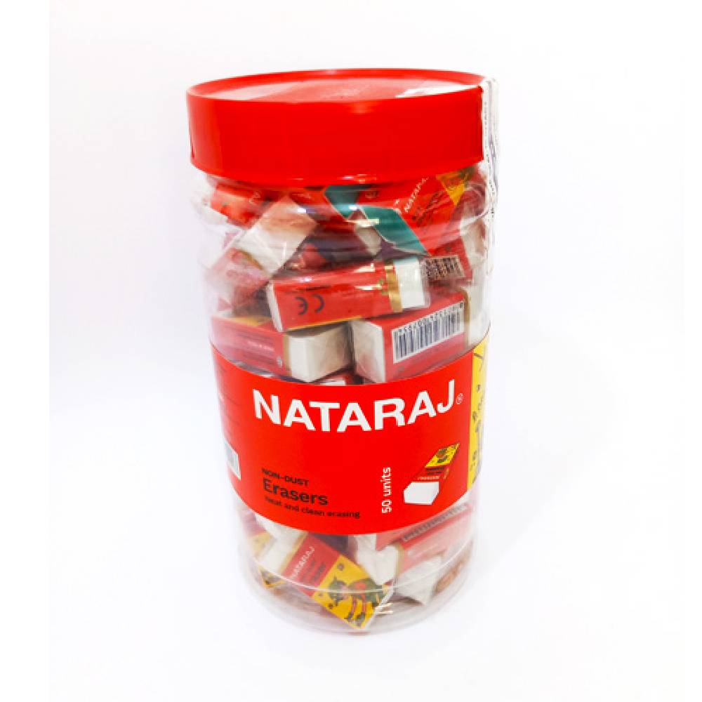 Nataraj Eraser ar 50 PCS White