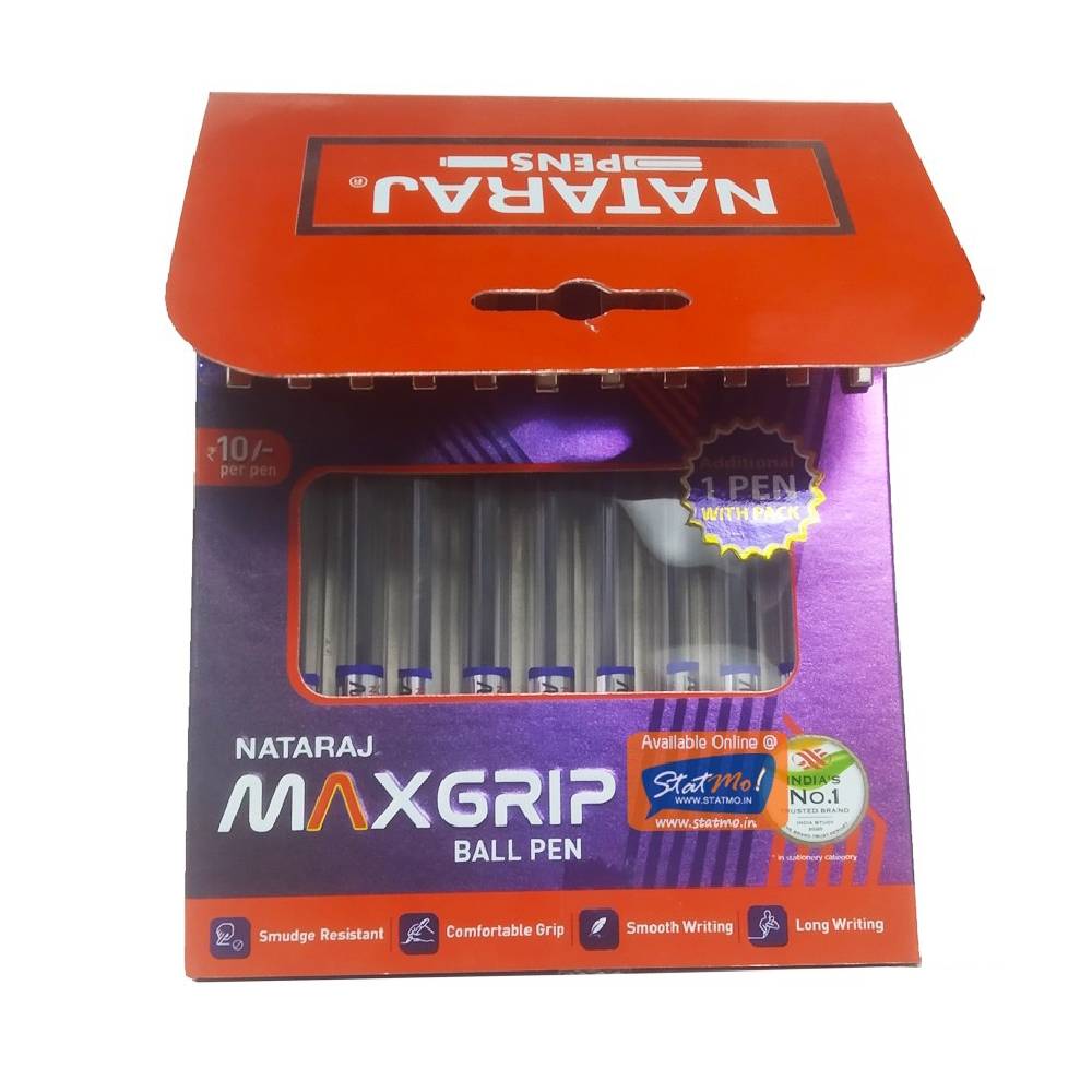 Nataraj Maxgrip Blue 10 PCS Display Box 