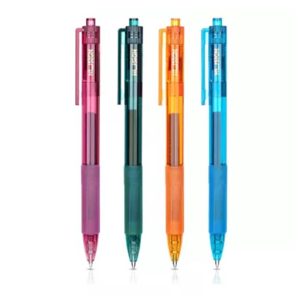 Deli Gel Zipper Pen-Black-0.5mm