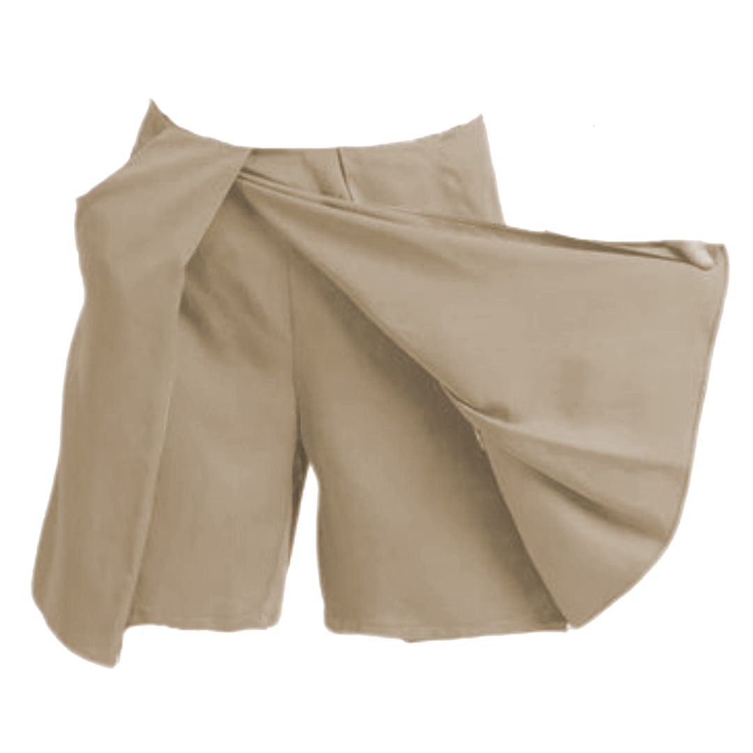 Jib School Shorts Preschool for Girls, Beige